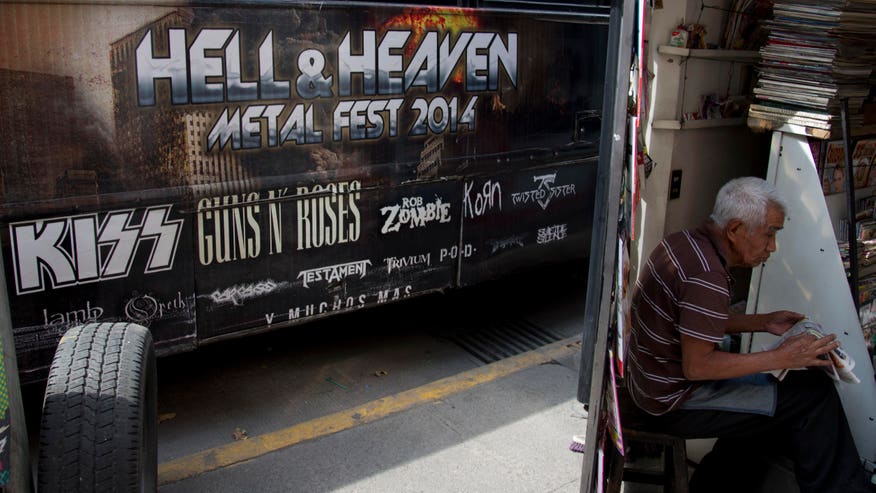 mexico city metal concert sign ap.jpg